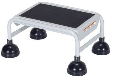 1 Step Commercial Spring Loaded Rolling Ladder - White